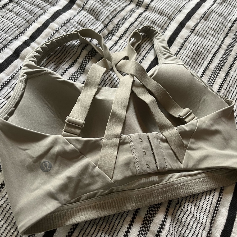 lululemon athletica Women's Tan Sports Bra 34DD